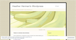 Desktop Screenshot of heatherherman.wordpress.com