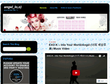 Tablet Screenshot of angelloo.wordpress.com
