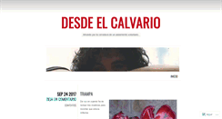 Desktop Screenshot of calvario.wordpress.com