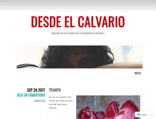 Tablet Screenshot of calvario.wordpress.com