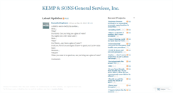 Desktop Screenshot of kempandsonsgeneralservices.wordpress.com