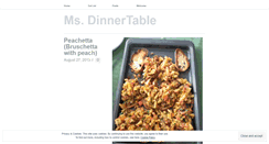 Desktop Screenshot of msdinnertable.wordpress.com