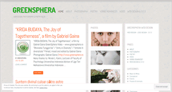 Desktop Screenshot of greensphera.wordpress.com