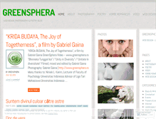 Tablet Screenshot of greensphera.wordpress.com