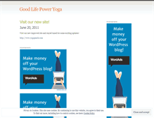 Tablet Screenshot of goodlifepoweryoga.wordpress.com