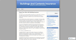 Desktop Screenshot of buildingscontentsinsurance.wordpress.com