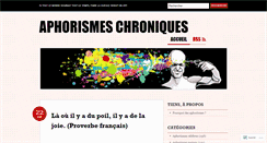 Desktop Screenshot of aphorismeschroniques.wordpress.com