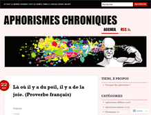 Tablet Screenshot of aphorismeschroniques.wordpress.com