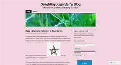 Desktop Screenshot of delightinyourgarden.wordpress.com