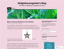 Tablet Screenshot of delightinyourgarden.wordpress.com