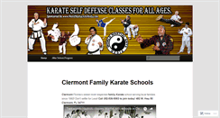 Desktop Screenshot of clermontfamilykarateschools.wordpress.com