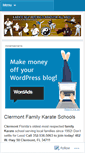 Mobile Screenshot of clermontfamilykarateschools.wordpress.com