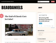 Tablet Screenshot of beaudaniels.wordpress.com