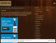 Tablet Screenshot of mp3jazzclub.wordpress.com