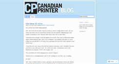 Desktop Screenshot of canadianprinter.wordpress.com