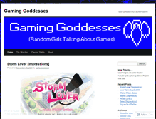Tablet Screenshot of gaminggoddesses.wordpress.com
