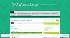 Desktop Screenshot of pnuwritingstudio.wordpress.com