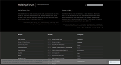 Desktop Screenshot of holdingforum.wordpress.com