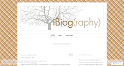 Desktop Screenshot of ibiog.wordpress.com