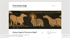 Desktop Screenshot of firstcenturysage.wordpress.com