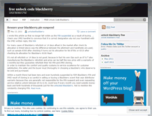 Tablet Screenshot of freeunlockcodeblackberry.wordpress.com