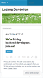 Mobile Screenshot of ladangdandelion.wordpress.com