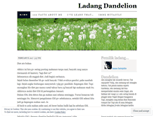 Tablet Screenshot of ladangdandelion.wordpress.com