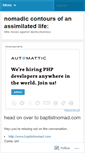 Mobile Screenshot of baptistnomad.wordpress.com