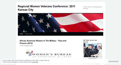 Desktop Screenshot of kcwomenveterans.wordpress.com