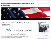 Tablet Screenshot of kcwomenveterans.wordpress.com