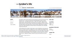 Desktop Screenshot of lyndeej.wordpress.com