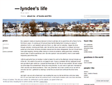 Tablet Screenshot of lyndeej.wordpress.com