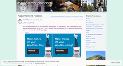 Desktop Screenshot of marcotamburiniricordi.wordpress.com