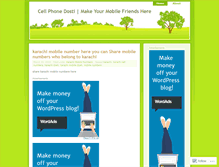 Tablet Screenshot of cellphonedosti.wordpress.com