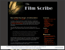 Tablet Screenshot of filmscribe.wordpress.com