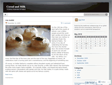 Tablet Screenshot of cerealmilk.wordpress.com