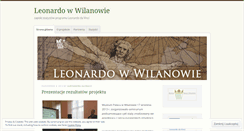Desktop Screenshot of leonardowwilanowie.wordpress.com