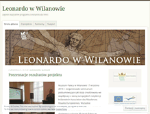 Tablet Screenshot of leonardowwilanowie.wordpress.com