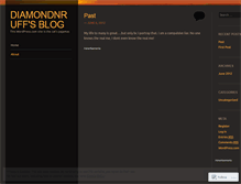 Tablet Screenshot of diamondnruff.wordpress.com