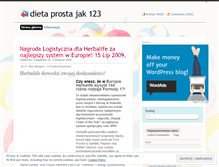 Tablet Screenshot of dieta123.wordpress.com
