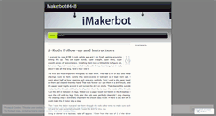 Desktop Screenshot of makerbot448.wordpress.com