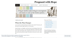Desktop Screenshot of pregnantwithhope.wordpress.com