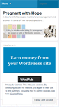 Mobile Screenshot of pregnantwithhope.wordpress.com