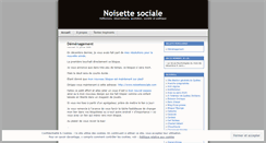 Desktop Screenshot of noisettesociale.wordpress.com