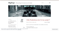 Desktop Screenshot of myf1eye.wordpress.com