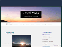 Tablet Screenshot of jewelyoga.wordpress.com