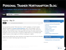 Tablet Screenshot of personaltrainernorthampton.wordpress.com