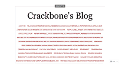 Desktop Screenshot of crackbone.wordpress.com