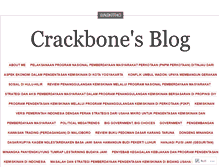 Tablet Screenshot of crackbone.wordpress.com