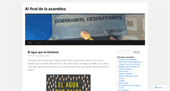 Desktop Screenshot of alfinaldelaasamblea.wordpress.com